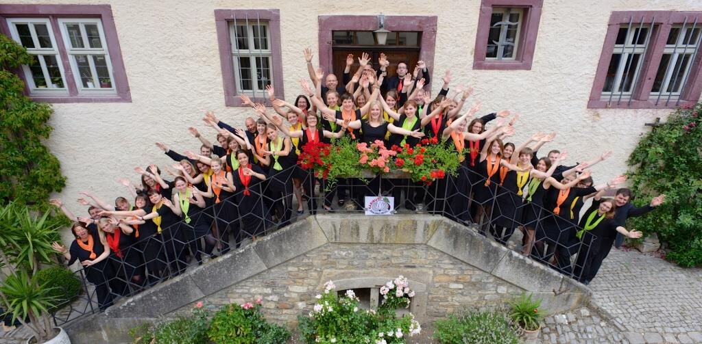 Chorofoto auf einer Treppe